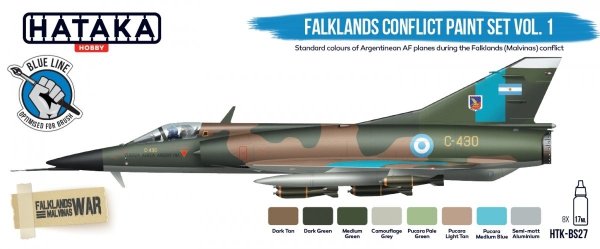 Hataka Hobby HTK-BS27 Falklands Conflict Vol. 1 Paint Set (8x17)ml