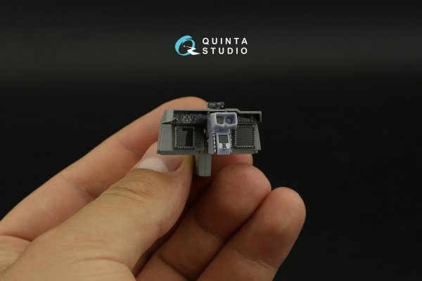 Quinta Studio QDS+35106 AH-64D 3D-Printed &amp; coloured Interior on decal paper (Takom) (Small version) (with 3D-printed resin parts) 1/35