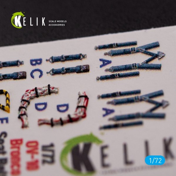 KELIK K72081 OV-10D+ &quot;Bronco&quot; interior 3D decals for ICM kit 1/72