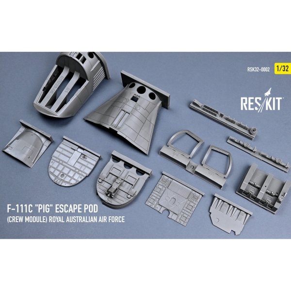 RESKIT RSK32-0002 F-111С "Pig" Escape Pod (Crew Module) Royal Australian Air Force - resin model kit (1/32)