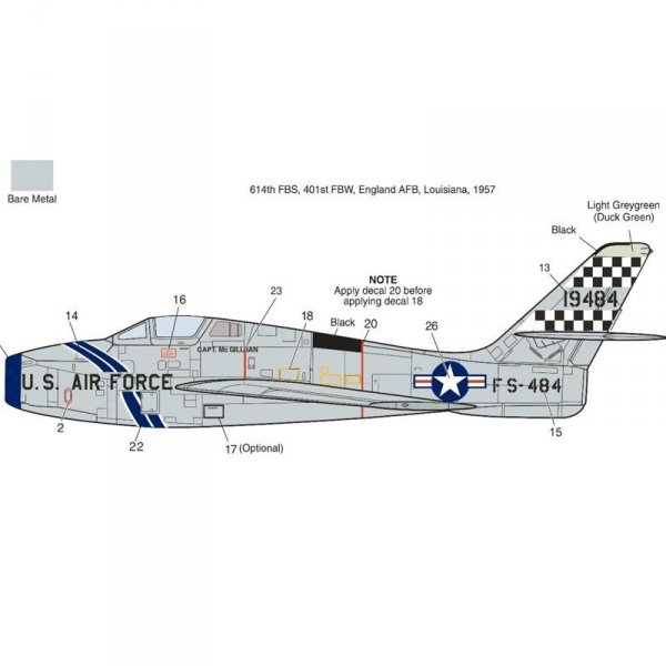 Kinetic K48113 F-84F USAF 1/48