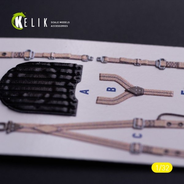 Kelik K32039 Spitfire Mk VIII - interior 3D decals for Tamiya kit (1/32)