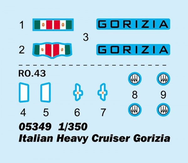Trumpeter 05349 Italian Heavy Cruiser Gorizia 1/350