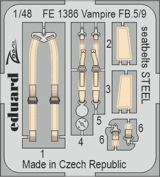 Eduard BIG49395 Vampire FB.9 AIRFIX 1/48