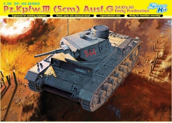 Dragon 6639 Pz.Kpfw.III (5cm) Ausf.G, Sd.Kfz.141, Early Production (1:35)