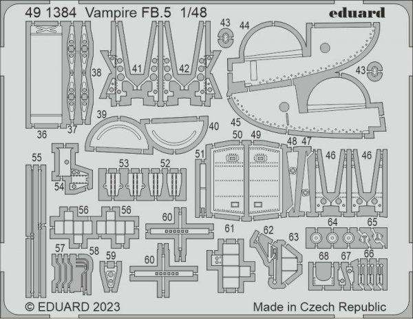 Eduard BIG49394 Vampire FB.5 AIRFIX 1/48