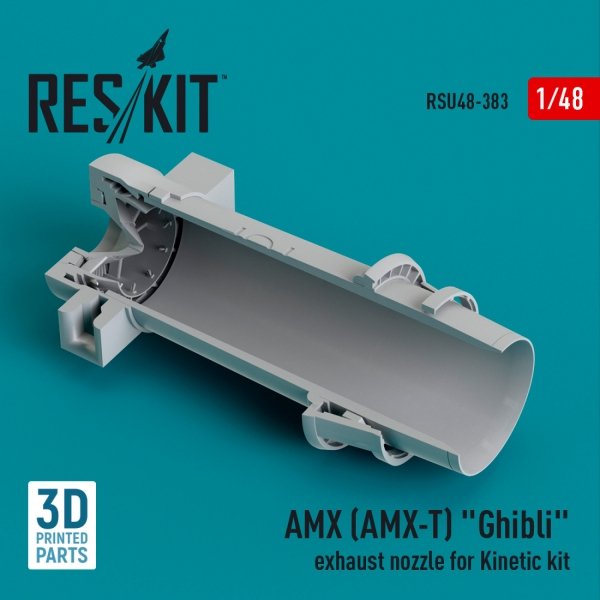 RESKIT RSU48-0383 AMX (AMX-T) &quot;Ghibli&quot; exhaust nozzle for Kinetic kit (3D Printed) 1/48