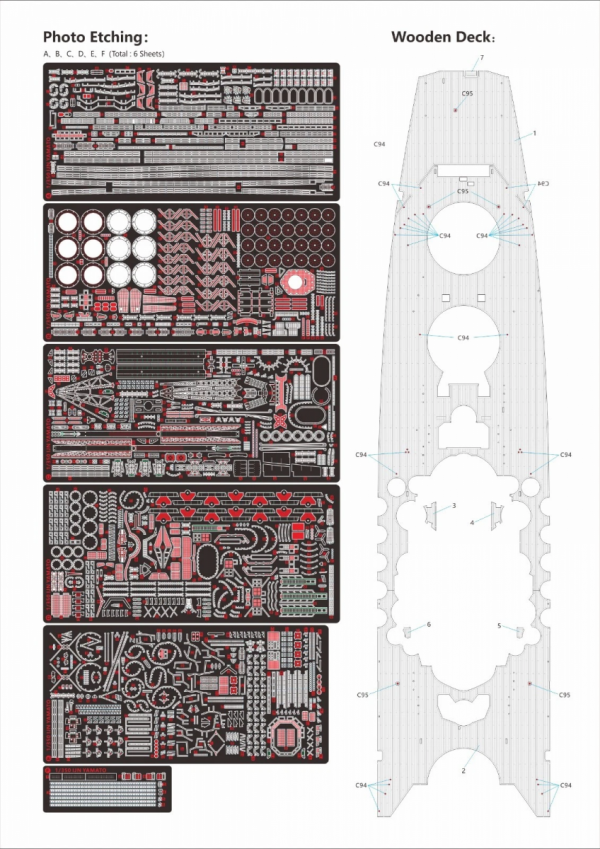 Very Fire BELBV350902DX IJN Yamato Warship Kit DX Deluxe version 1/350