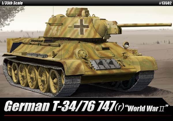 Academy 13502 German T-34/76 747(r) &quot;World War Ⅱ&quot; 1/35