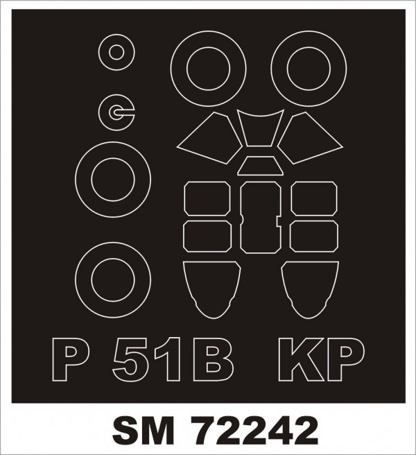 Montex SM72242 P-51B MUSTANG KP