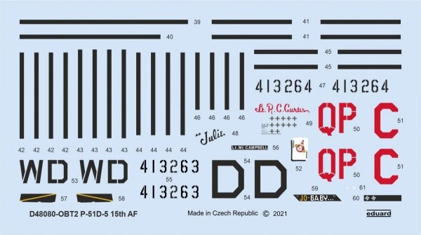 Eduard D48080 P-51D-5 &quot;15th AF&quot; EDUARD 1/48 