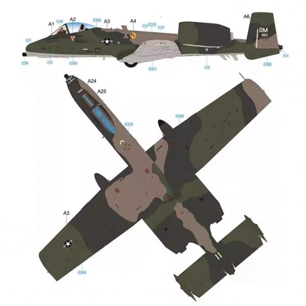 Great Wall Hobby S7209 A-10C Thunderbolt II 'USAF A-10C Demo Team Davis-Monthan Air Force Base 2021 1/72