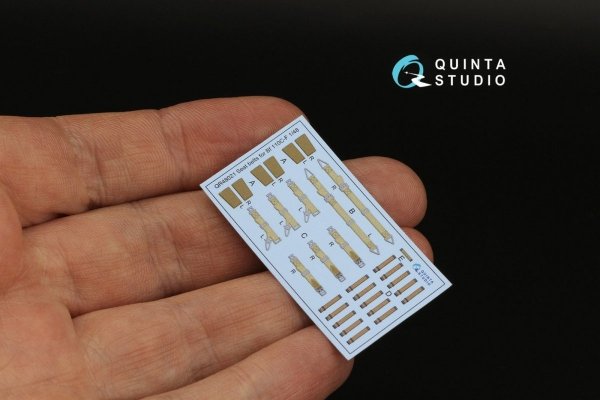 Quinta Studio QD48311 Bf 110C/D 3D-Printed &amp; coloured Interior on decal paper (Eduard) 1/48