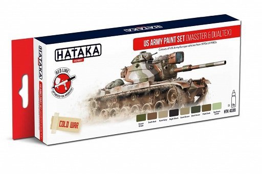 Hataka HTK-AS99 US Army paint set (Masster&amp;Dualtex) (8x17ml)