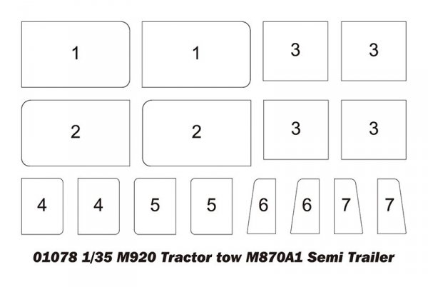 Trumpeter 01078 M920 Tractor tow with M870A1 semitrailer 1/35