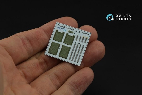 Quinta Studio QD48331 AH-1G 3D-Printed &amp; coloured Interior on decal paper (Special Hobby) 1/48
