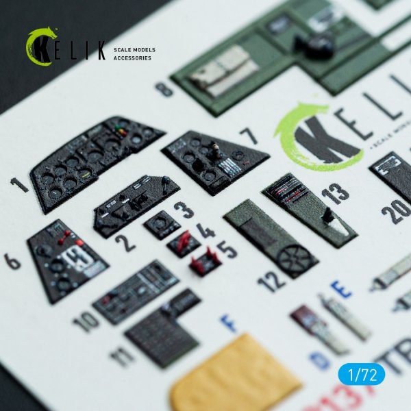 Kelik K72137 TBM-3 Avenger - interior 3D decals for HobbyBoss kit (1/72)