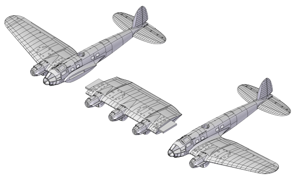 Roden 346 Heinkel He 111Z-1 Zwilling 1/144