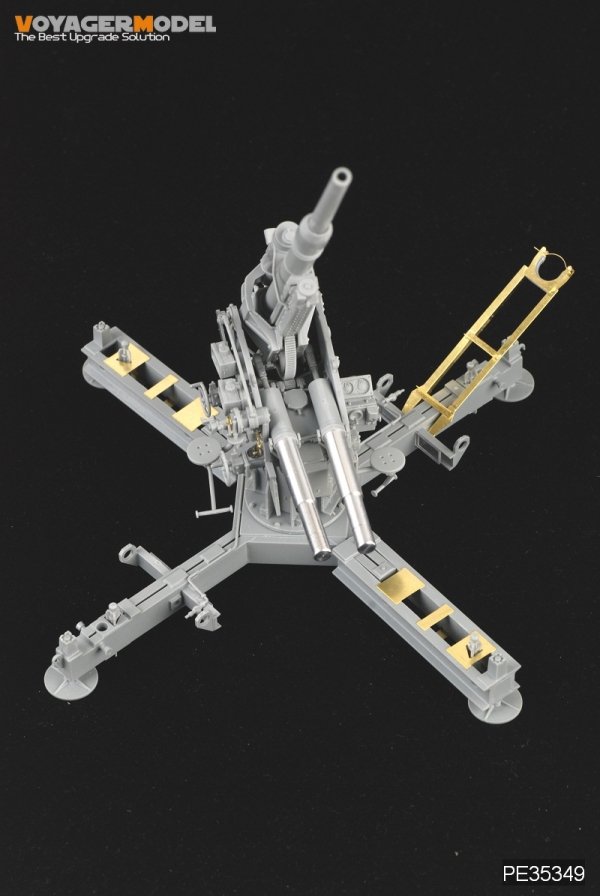 Voyager Model PE35349 WWII German 88mm FlaK 37 mit Behelfslafette For DRAGON 6523 1/35