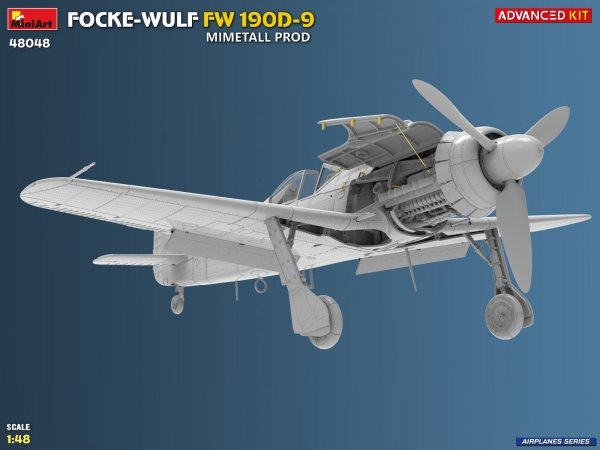 MiniArt 48048 FOCKE-WULF FW 190D-9. MIMETALL PROD. ADVANCED KIT 1/48