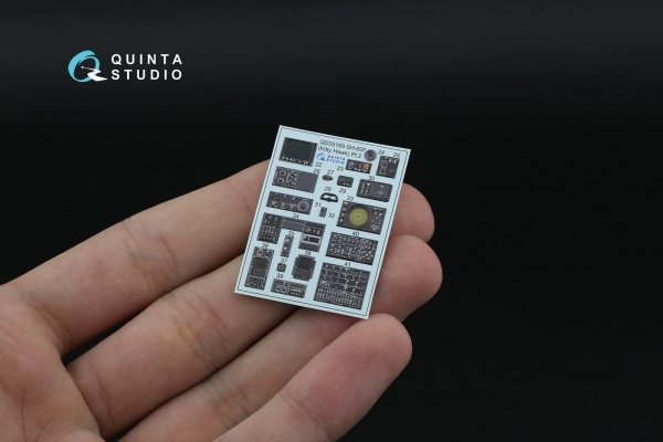 Quinta Studio QD+35169 SH-60F Seahawk 3D-Printed &amp; coloured Interior on decal paper (Kitty Hawk) (with 3D-printed resin parts) 1/35