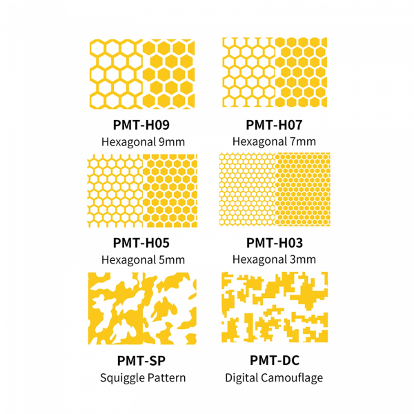 DSPIAE PMT-H09 9mm Precut Masking Tape - 9mm Hexagonal