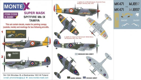 Montex K32280 SPITFIRE Mk IX 1/32