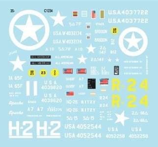 Star Decals 35-C1234 US Self Propelled Howitzers 1/35