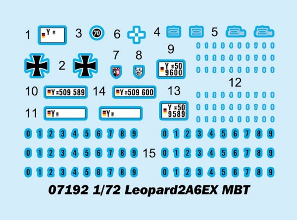 Trumpeter 07192 Leopard2A6EX MBT 1/72