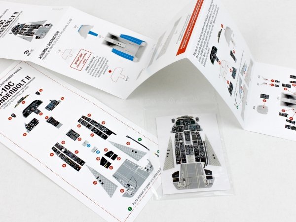 Red Fox Studio QS-32144  A-10C Thunderbolt II Updated full interior for Trumpeter 3D colored resin IP 1/32