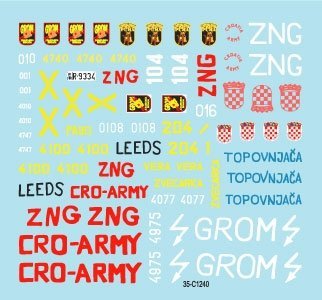 Star Decals 35-C1240 2S1 Gvozdika, M-84 MBT, BTR-50PU, ZSU-57-2 SPAAG, M36B1 and M36B2 1/35