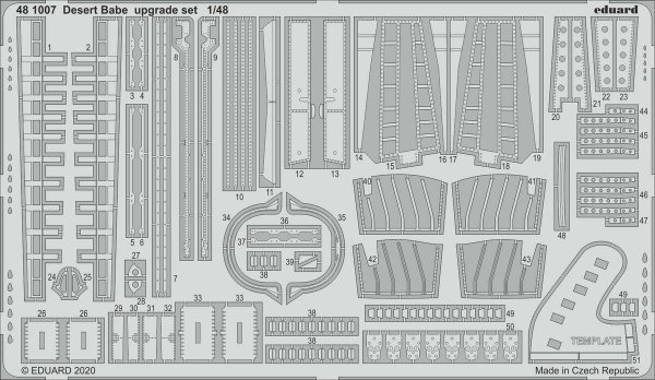 Eduard 481007 Desert Babe upgrade set for EDUARD 1/48