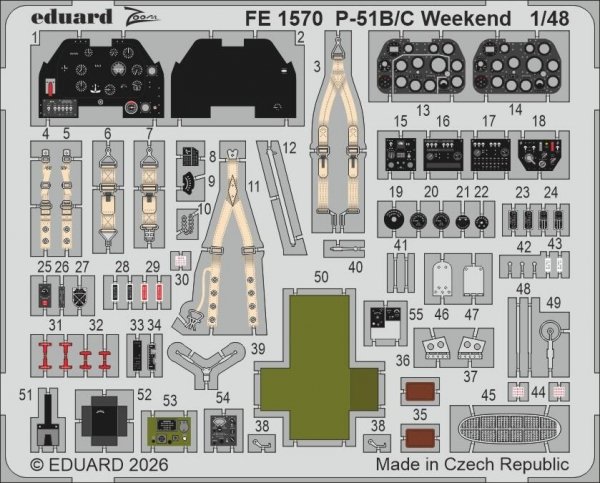 Eduard FE1570 P-51B/C Weekend for EDUARD 1/48