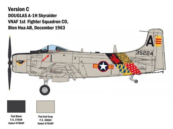Italeri 2788 Douglas A-1H Skyraider 1/48