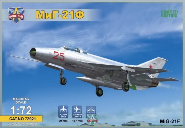 Modelsvit 72021 MiG-21F(Izdeliye &quot;72&quot;) Soviet supersonic fighter 1/72