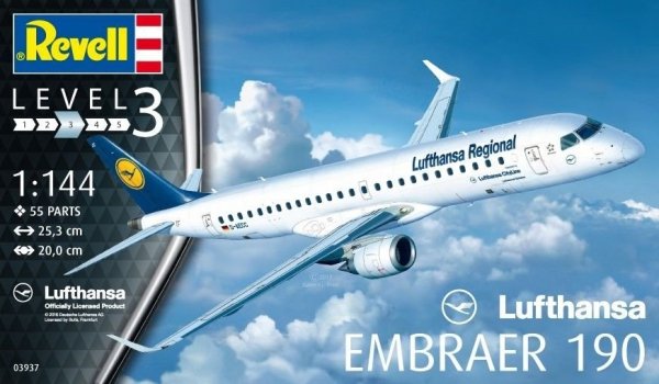 Revell 03937 Embraer 190 Lufthansa (1:144)