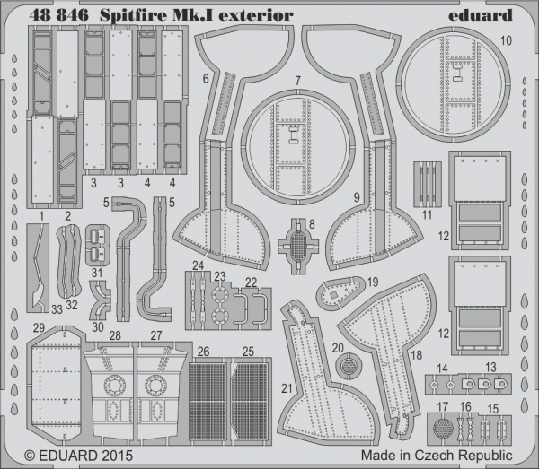 Eduard 48846 Spitfire Mk. I exterior 1/48 Airfix