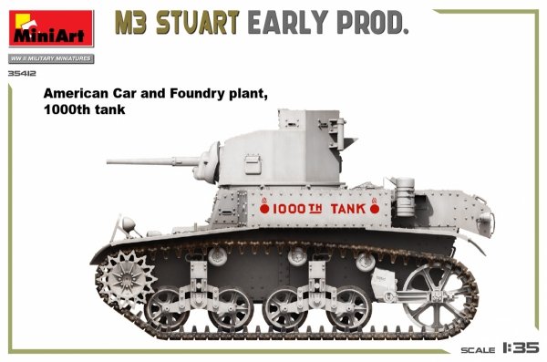 MiniArt 35412 M3 STUART EARLY PROD. 1/35