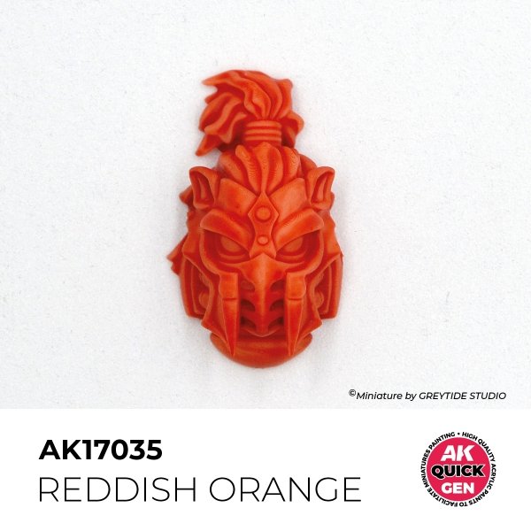 AK Interactive AK17035 REDDISH ORANGE – QUICK GEN COLOR 18ml