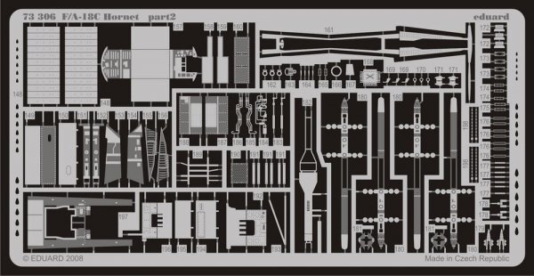 Eduard 73306 F/A-18C Photo etched set for ACADEMY 1/72