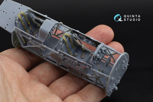 Quinta Studio QD32102 T-6G 3D-Printed coloured Interior on decal paper (Kitty Hawk) 1/32