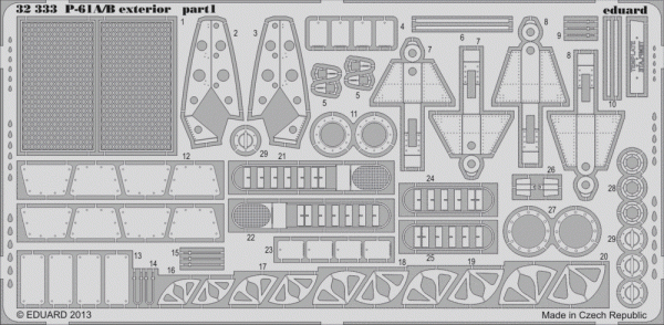 Eduard 32333 P-61A/ B exterior 1/32 Hobby Boss