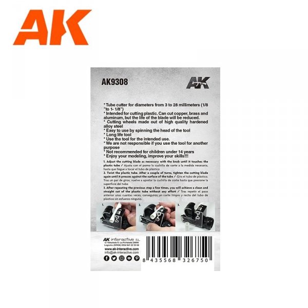 AK Interactive AK9308 TUBE CUTTER