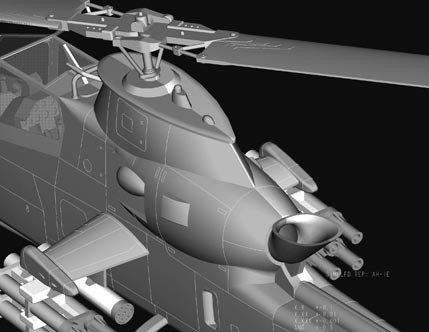 Hobby Boss 87224 AH-1F Cobra Attack Helicopter (1:72)