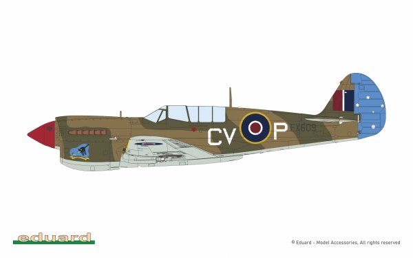Eduard 11187 Curtiss Kittyhawk Mk.Ia / Mk.IV Dual Combo 1/48