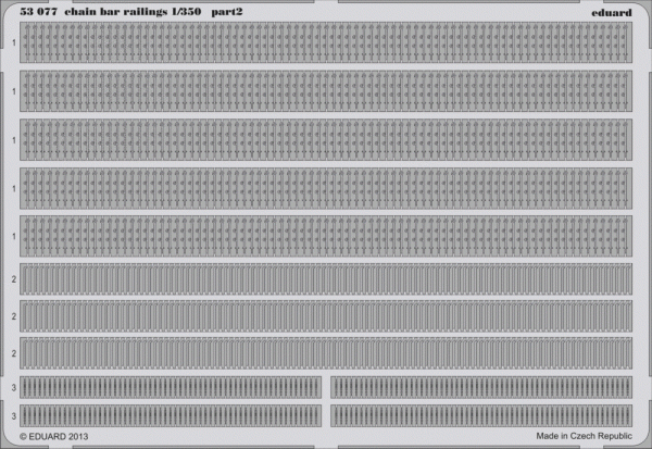 Eduard 53077 Chain bar railings 1/350 TRUMPETER