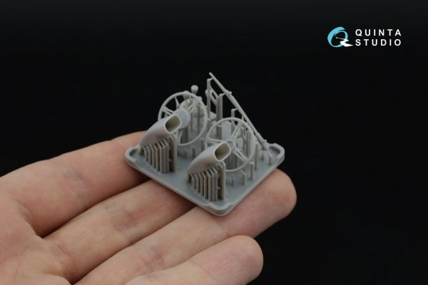 Quinta Studio QD+24025 Ford GT40 Mark II 3D-Printed &amp; coloured Interior on decal paper (Fujimi) (with 3D-printed resin parts) 1/24