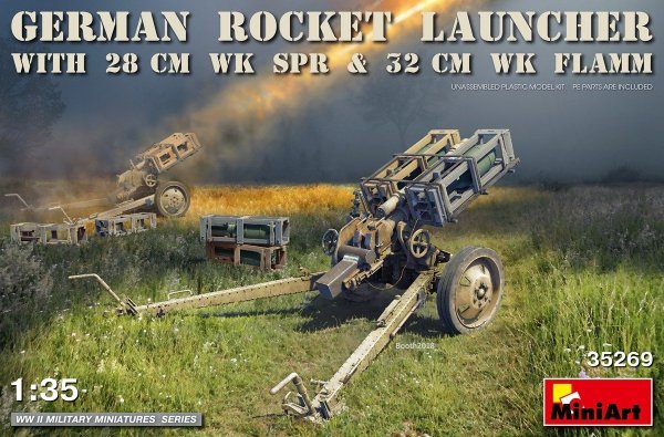 MiniArt 35269 GERMAN ROCKET LAUNCHER with 28cm WK Spr &amp; 32cm WK Flamm (1:35)