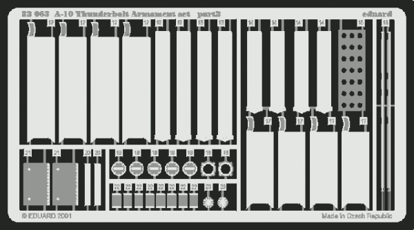 Eduard 32063 A-10 armament 1/32 TRUMPETER