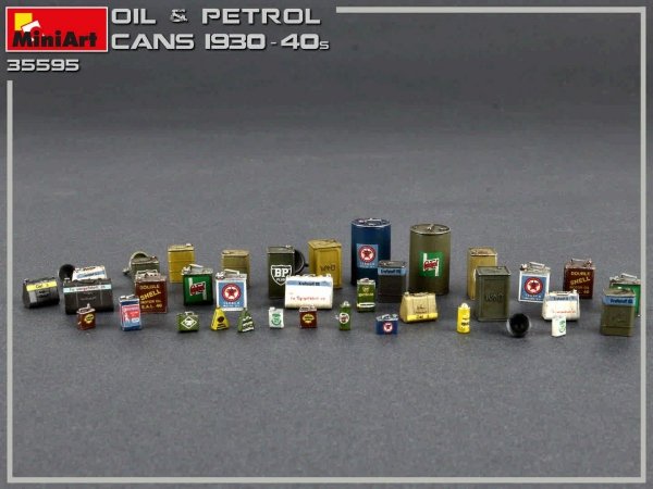 MiniArt 35595 OIL &amp; PETROL CANS 1930-40s (1/35)
